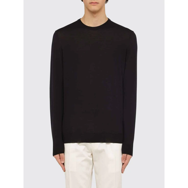 Long-Sleeved Crew-Neck Jumper with Ribbed Cuffs and Hem (D0D103W790)