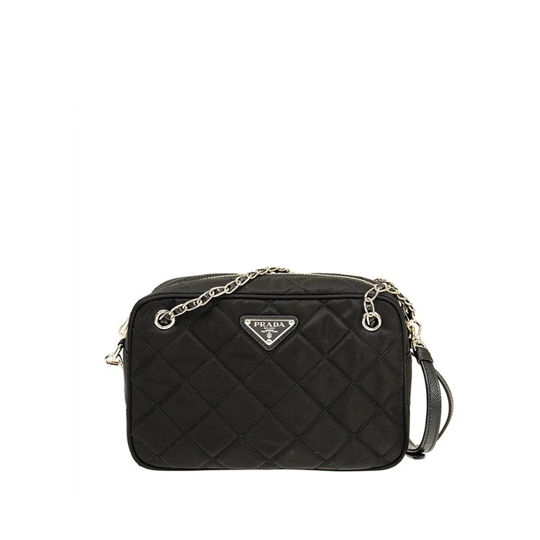 Prada Black Nylon Crossbody Bag - Women