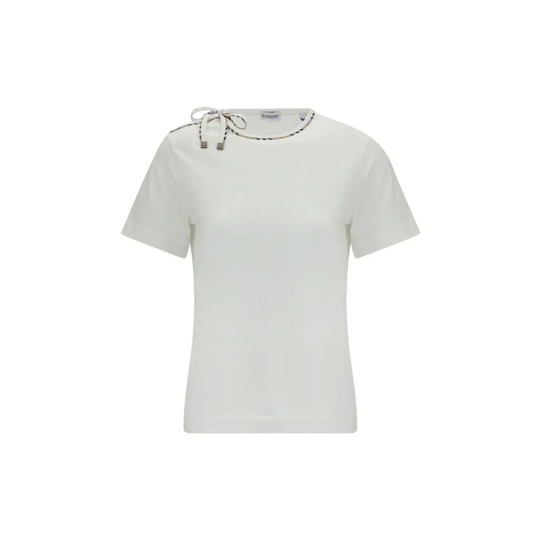 Burberry White Cotton T-Shirt - Women