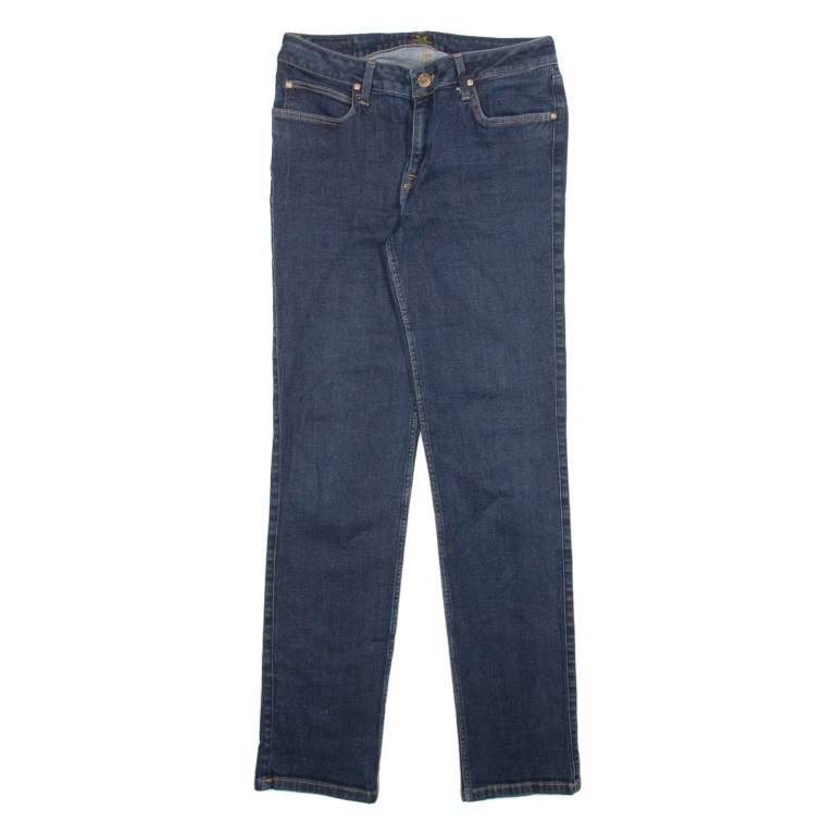LEE Womens Jeans Blue Slim Straight W30 L31