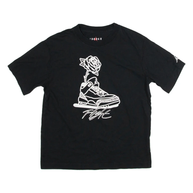 JORDAN Loose Fit Womens T-Shirt Black XS