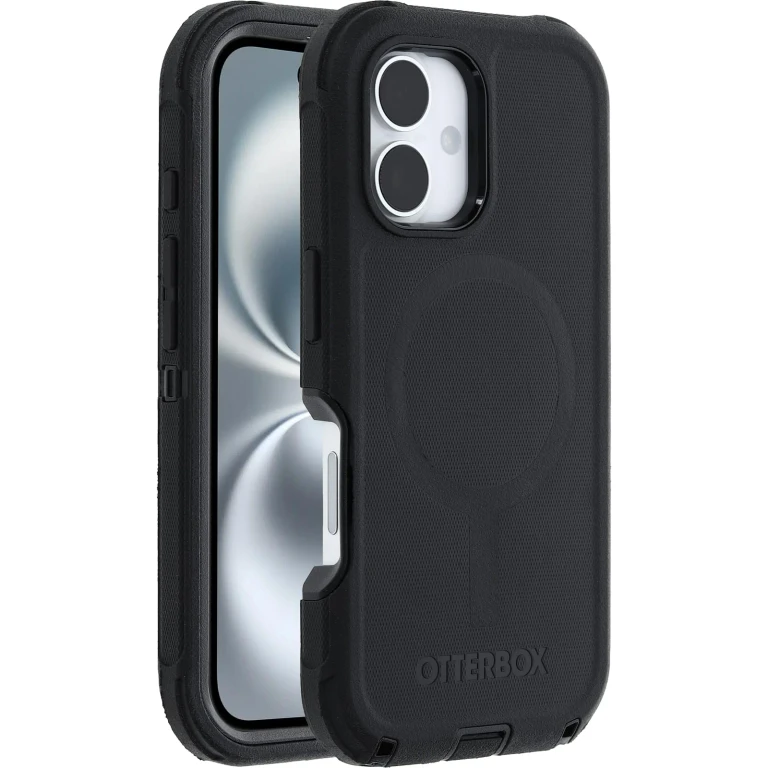 iPhone 16 Defender Series Case - Black (Single Unit Ships in polybag)