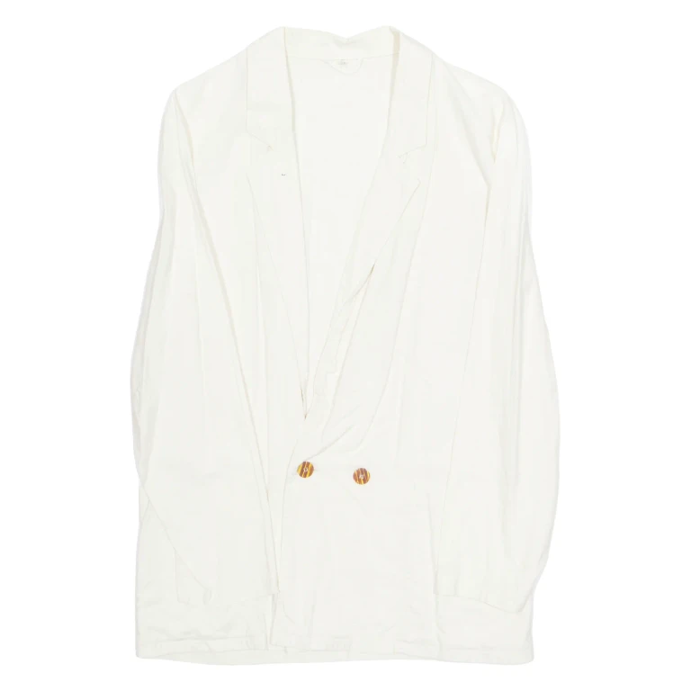Womens Blouse Beige V-Neck Long Sleeve L