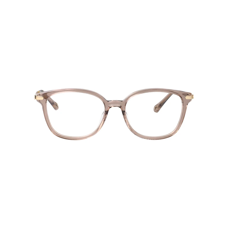 Chloé Ch0359o 004 Brown-gold-transparent Acetate Optical - Women