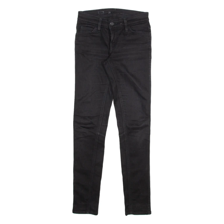 LEVI'S Womens Jeans Black Slim Skinny W25 L32