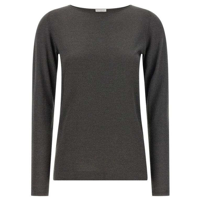 Brunello Cucinelli Gray Cashmere Cardigan Clothing - Women