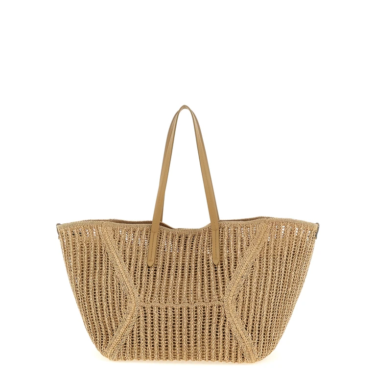 Brunello Cucinelli Beige Polyamide Shoulder Bag - Women