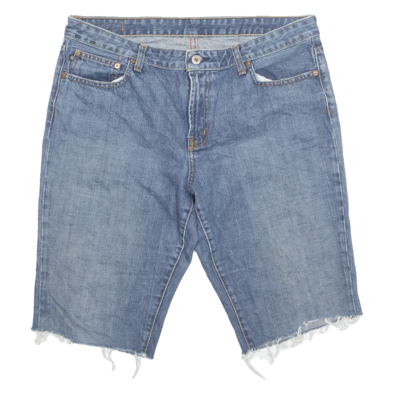 RALPH LAUREN Cut Off Womens Denim Shorts Blue L W36