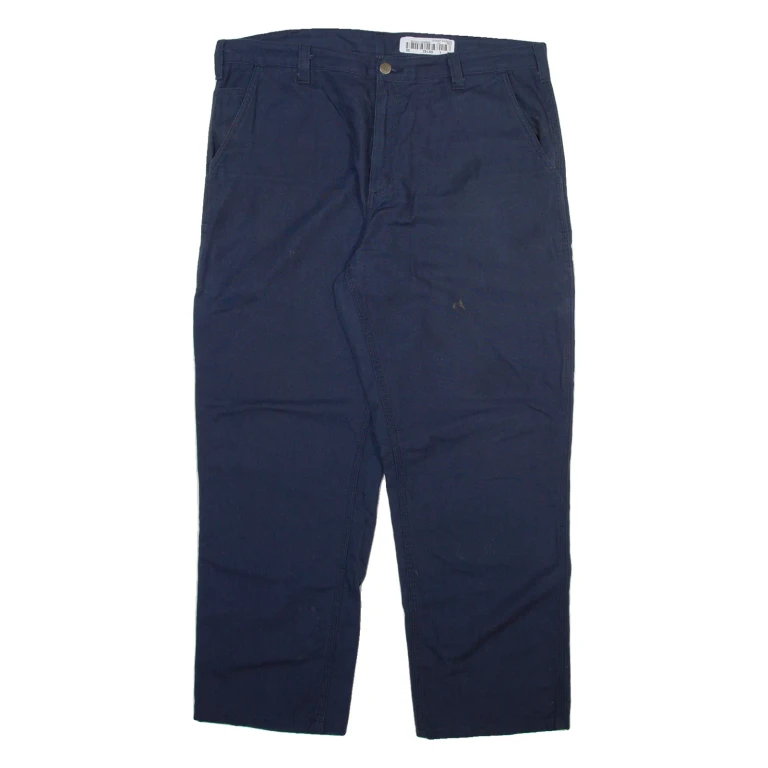 CARHARTT Mens Trousers Blue Relaxed Straight W38 L29