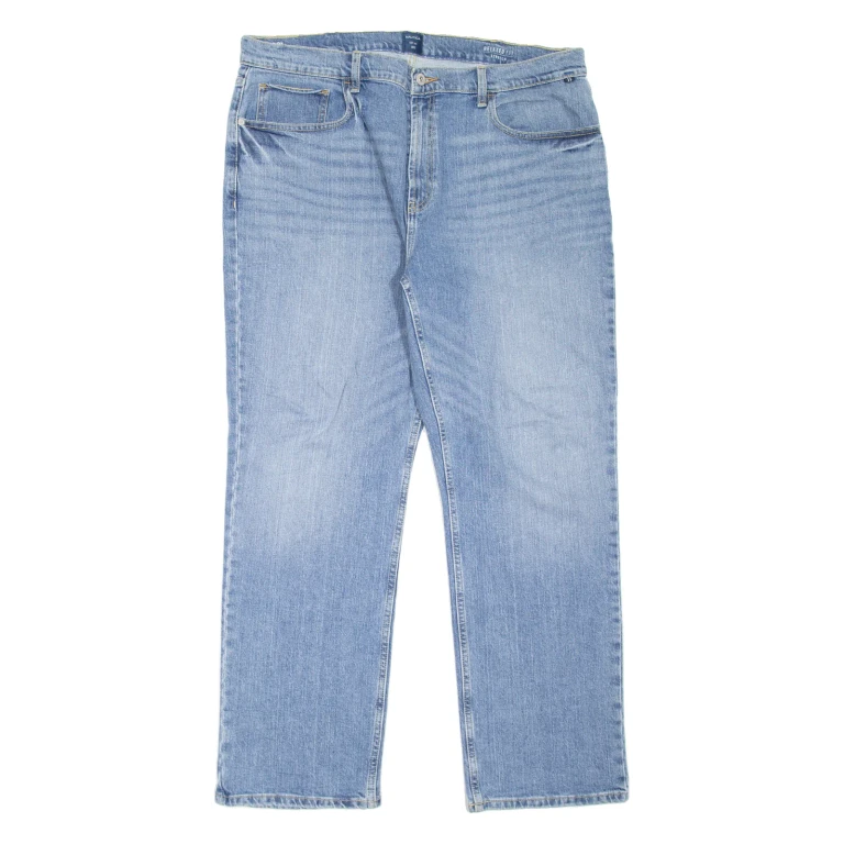 NAUTICA Mens Jeans Blue Relaxed Straight Stone Wash W38 L30