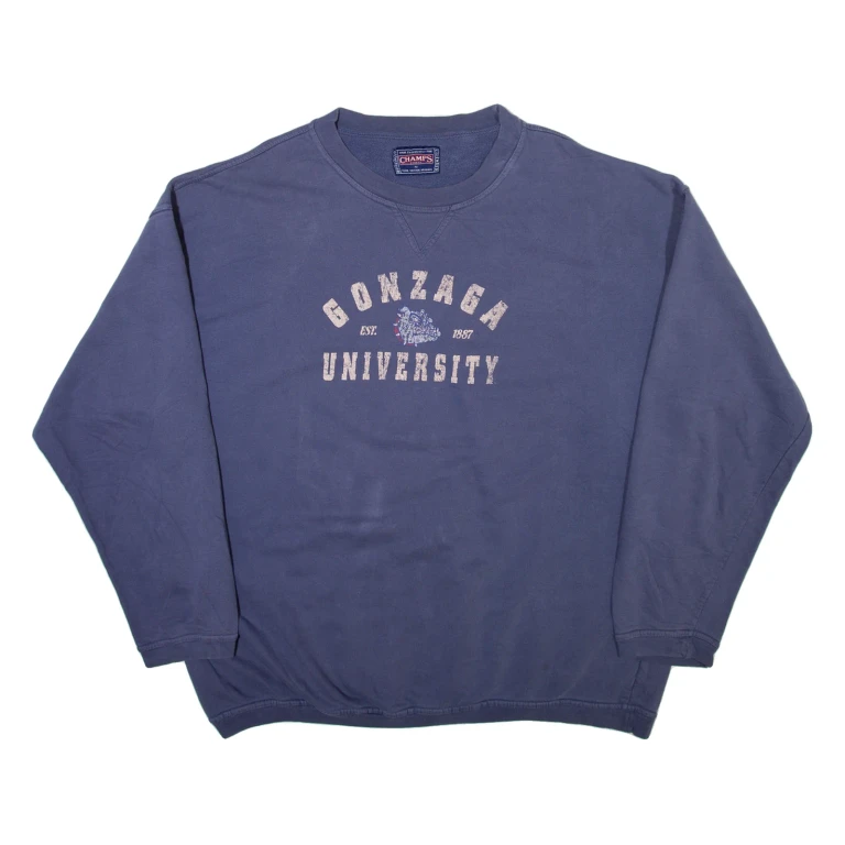 CHAMPS Gonzaga University Mens Sweatshirt Blue USA M