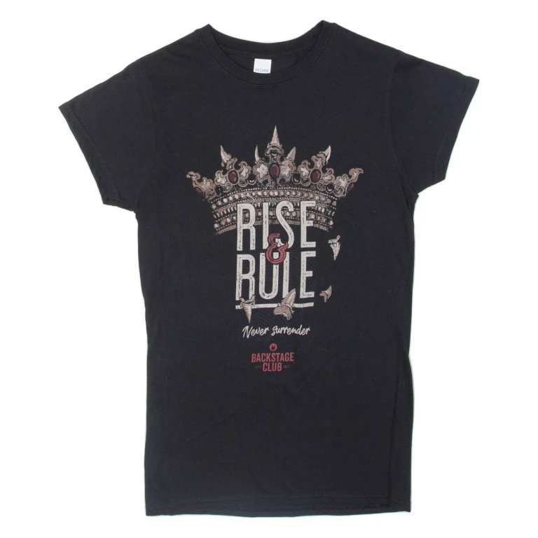 GILDAN Backstage Club Womens T-Shirt Black S