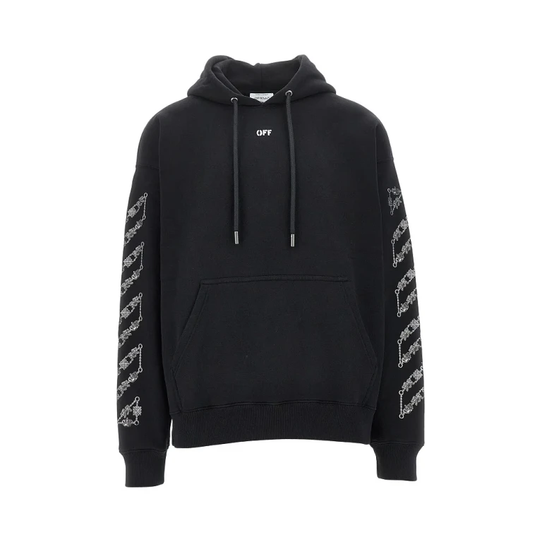OFF-WHITE Chain Araldic Arrow Skate Hoodie Male L