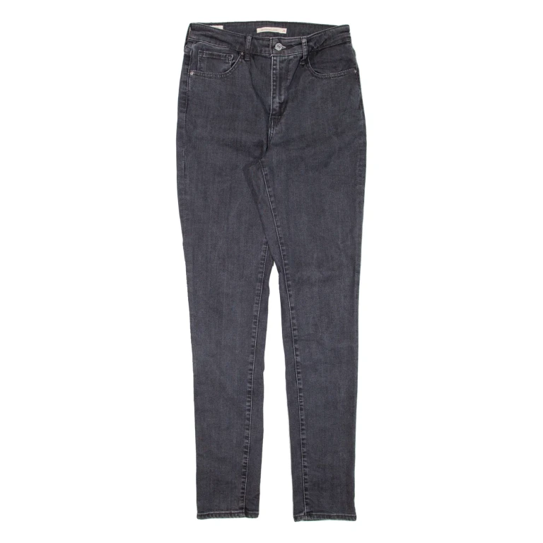 LEVI'S 721 BIG E High Rise Womens Jeans Grey Slim Skinny W29 L32