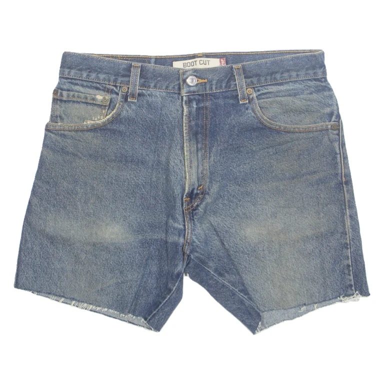 LEVI'S Cut Off 517 Mens Denim Shorts Blue M W34