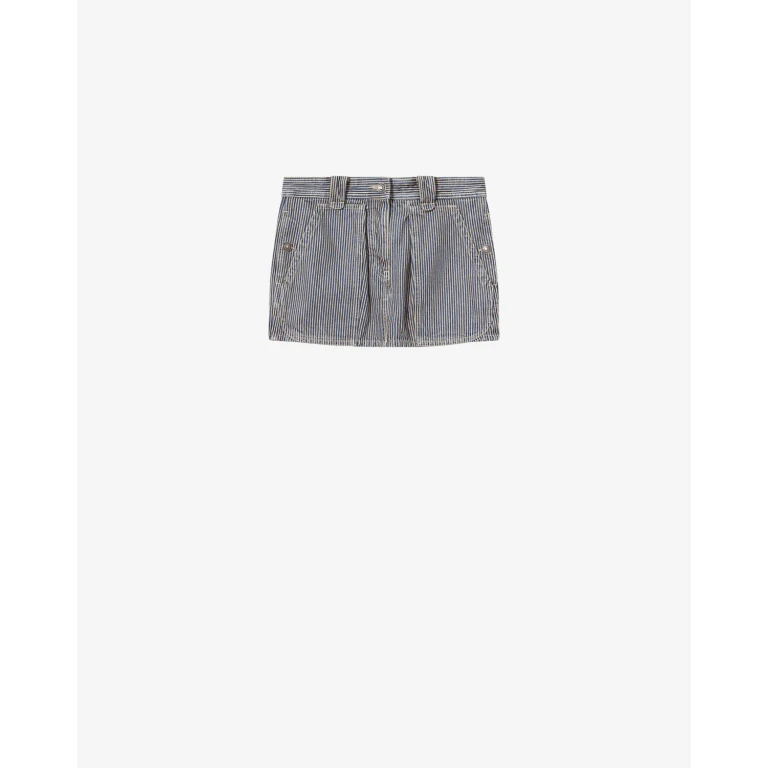 Jupe Estera - Femme - Bleu-blanc - Taille34 - Marant Étoile