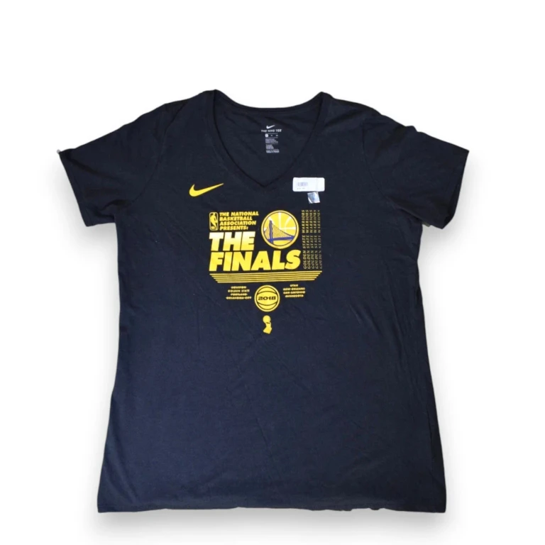 Women's NBA Golden State Warriors The Finals 2018 V-Neck Tee T-Shirts