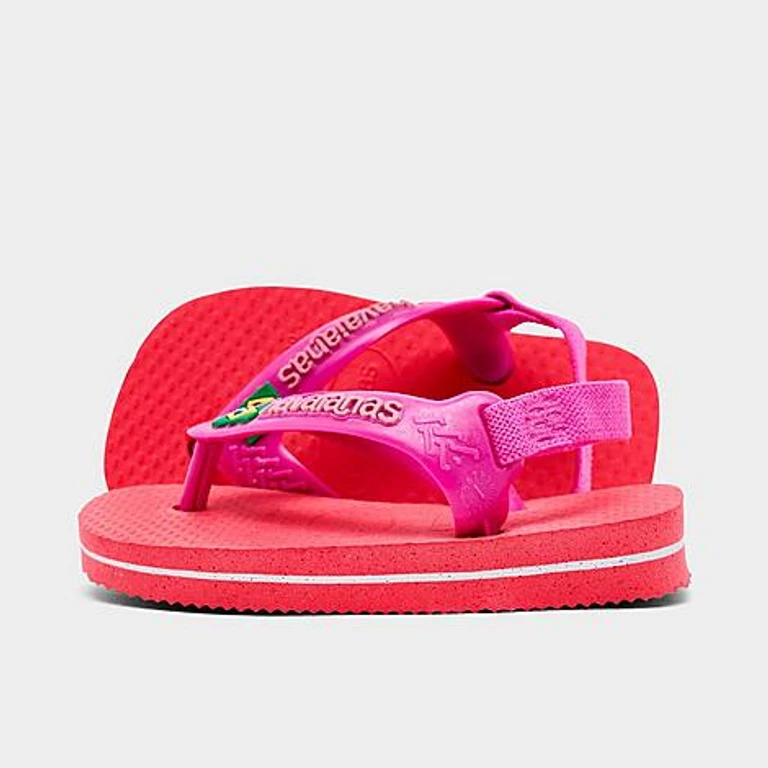 Havaianas Kids Toddler Brazil Flip-Flops in Coral Pink Size: 4.0