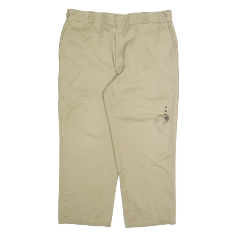 DICKIES Chino Mens Trousers Beige Relaxed Straight W30 L26