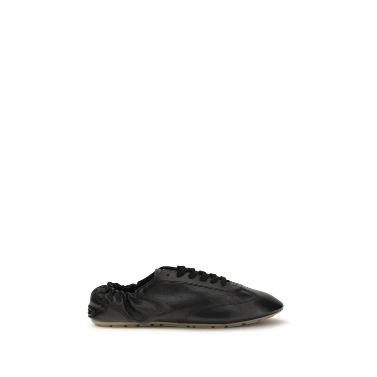 Saint Laurent Black Calf Leather Bos Taurus Athletic Sneakers - Men