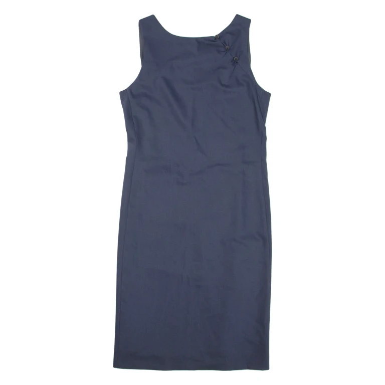 EMPORIO ARMANI Womens Pencil Dress Grey Sleeveless Knee Length S