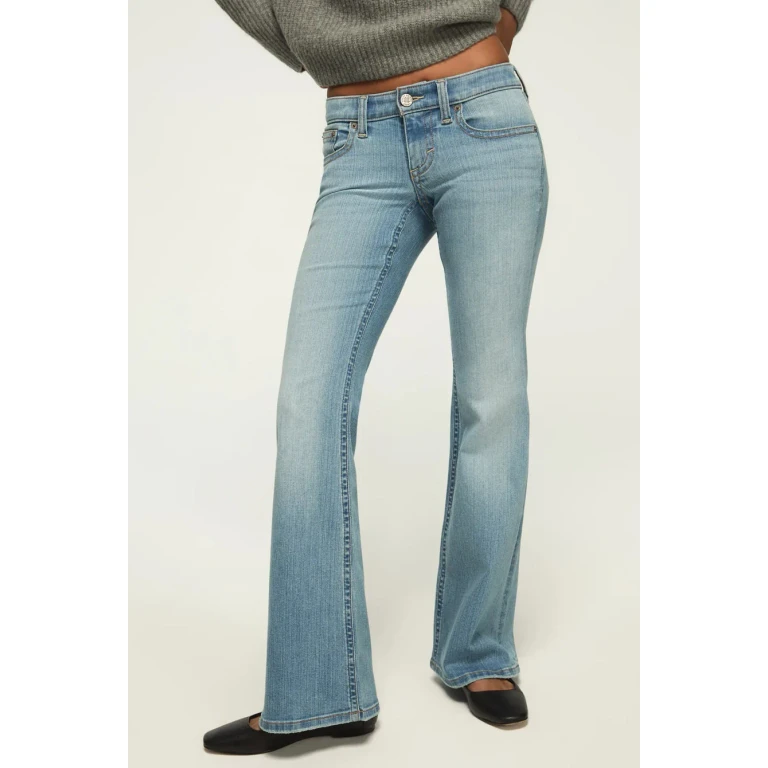 Women's Low Rise Flare - Purity Wash