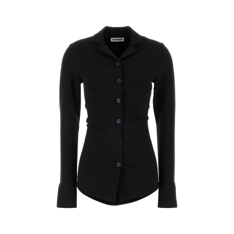 Jil Sander Black Jersey Shirt Camicie - Women