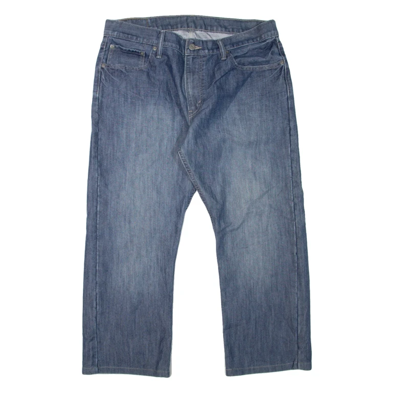 LEVI'S 514 Jeans Mens Blue Slim Straight Stone Wash W36 L25