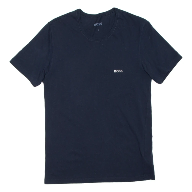 BOSS Mens T-Shirt Blue S