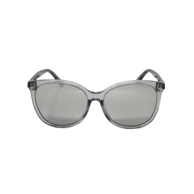 Transparent Gray Round Sunglasses