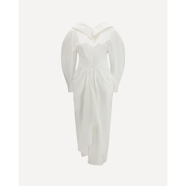 Givenchy Langes Cut-Out Chemisier-Kleid, Größe 38