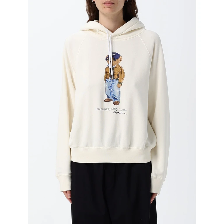 Polo Ralph Lauren コットンフーディ テディベアプリント