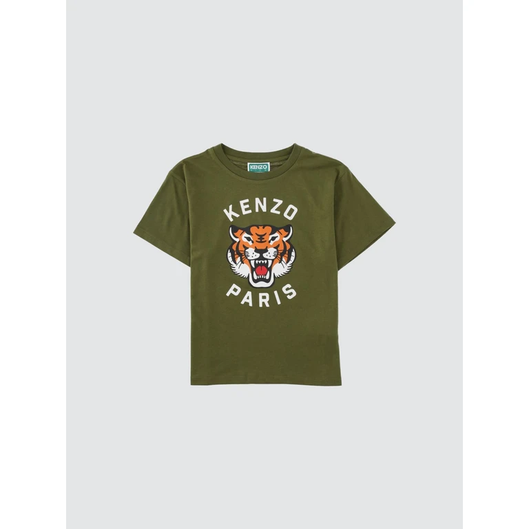Boy's Cotton T-Shirt with Graphic Logo Print (K6167664B)