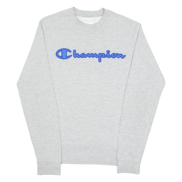 CHAMPION Mens Sweatshirt Grey Crew Neck S (LL3-121124-4048)