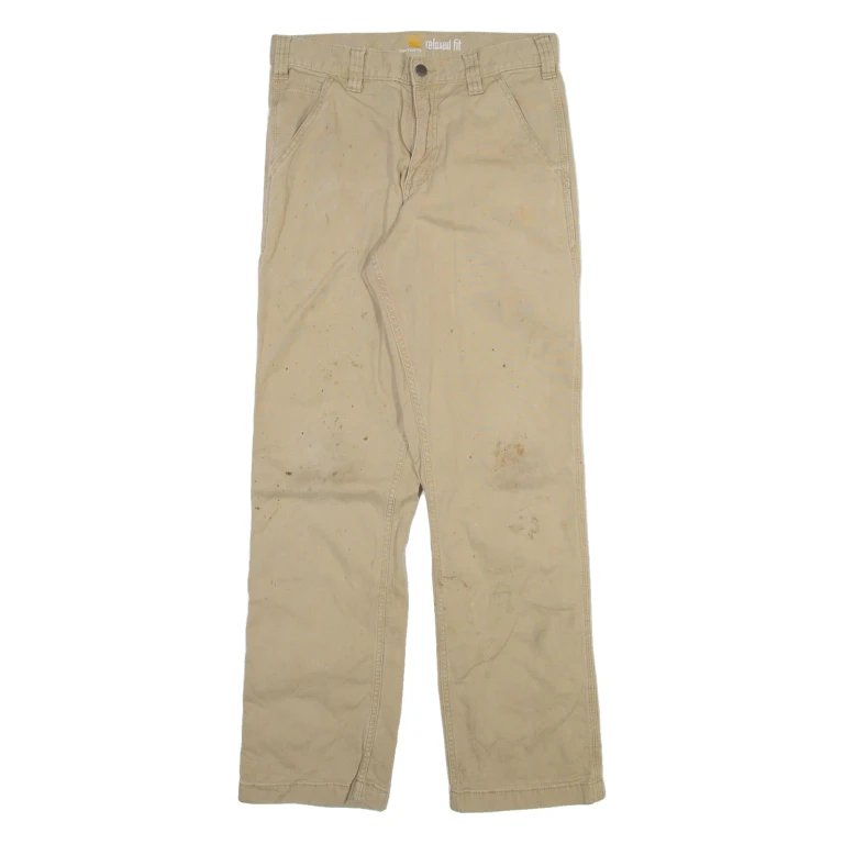 CARHARTT Mens Trousers Beige Relaxed Straight W30 L32