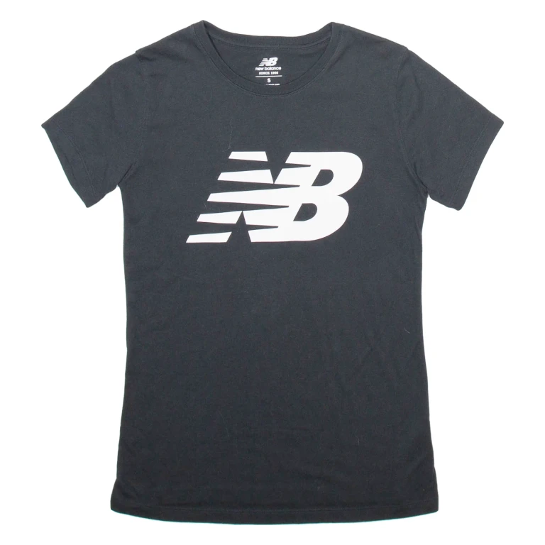 NEW BALANCE Womens T-Shirt Black S