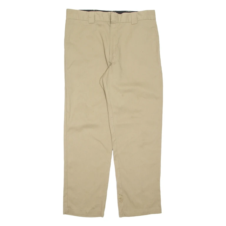 DICKIES Chino Mens Trousers Beige Regular Straight W36 L31