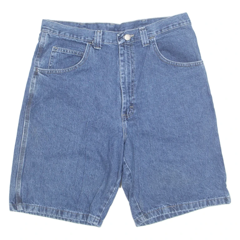 WRANGLER Cargo Style Mens Denim Shorts Blue M W34