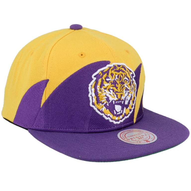 Men's Ncaa Sharktooth Snapback Lsu Snapback Caps