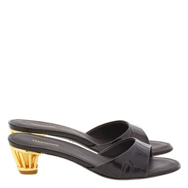 Arya 40 Cage Heel Mules, Size 7 C