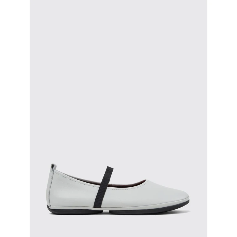 Right Nina Calfskin Mary Janes with Elasticated Inserts and Round Toe (K201643-017RIGHTNINA0)