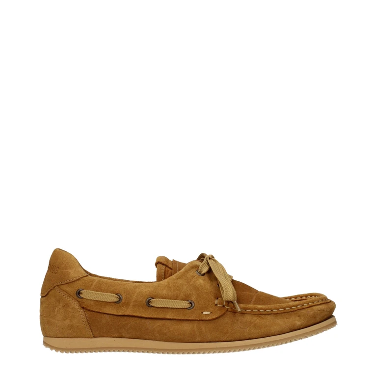 Brown Leather Slip-On Loafers - Men