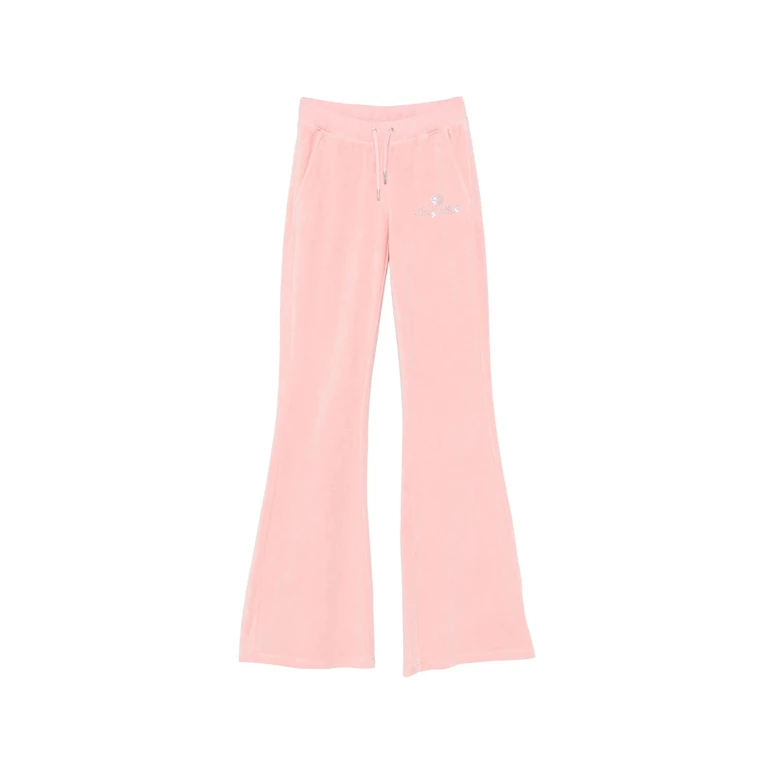 Sporty & Rich X Juicy Couture Logo-embellished Velour Track Pants