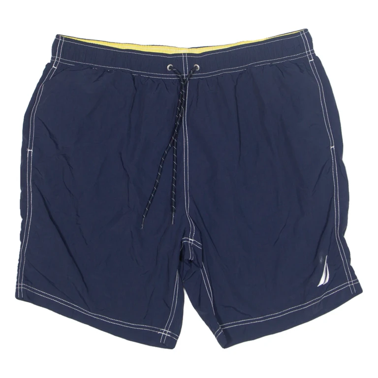 NAUTICA Mesh Lined Mens Swimming Shorts Blue Relaxed XL W36