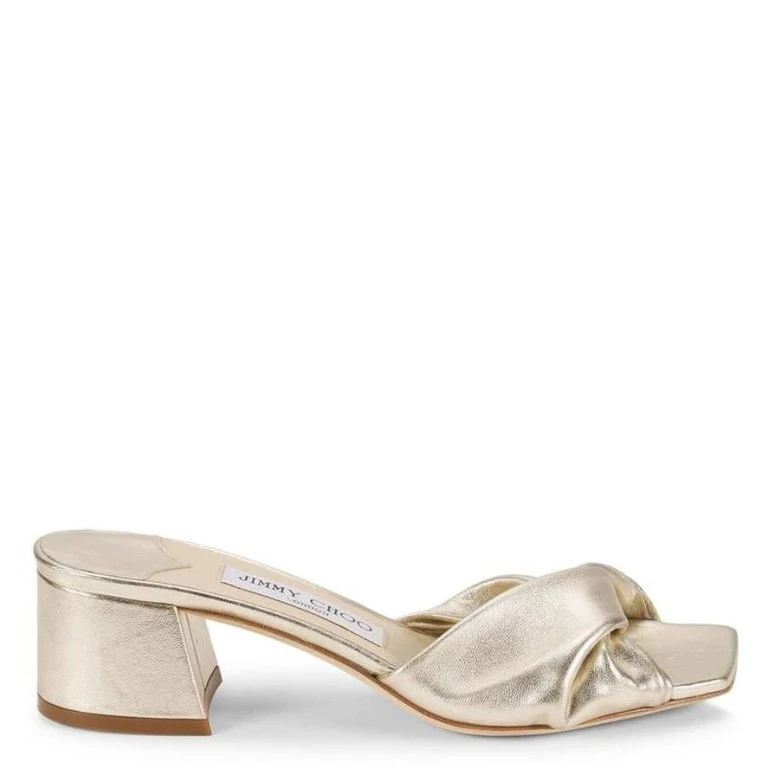 Lyn 45 Metallic Nappa Sandals