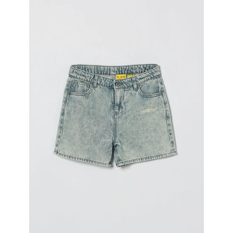 OFF-WHITE KIDS Shorts Kids color Blue (OGYC004S26DEN001452)