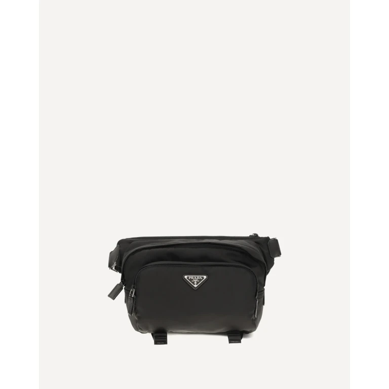 Borsa a spalla Prada in Re-Nylon e pelle Saffiano
