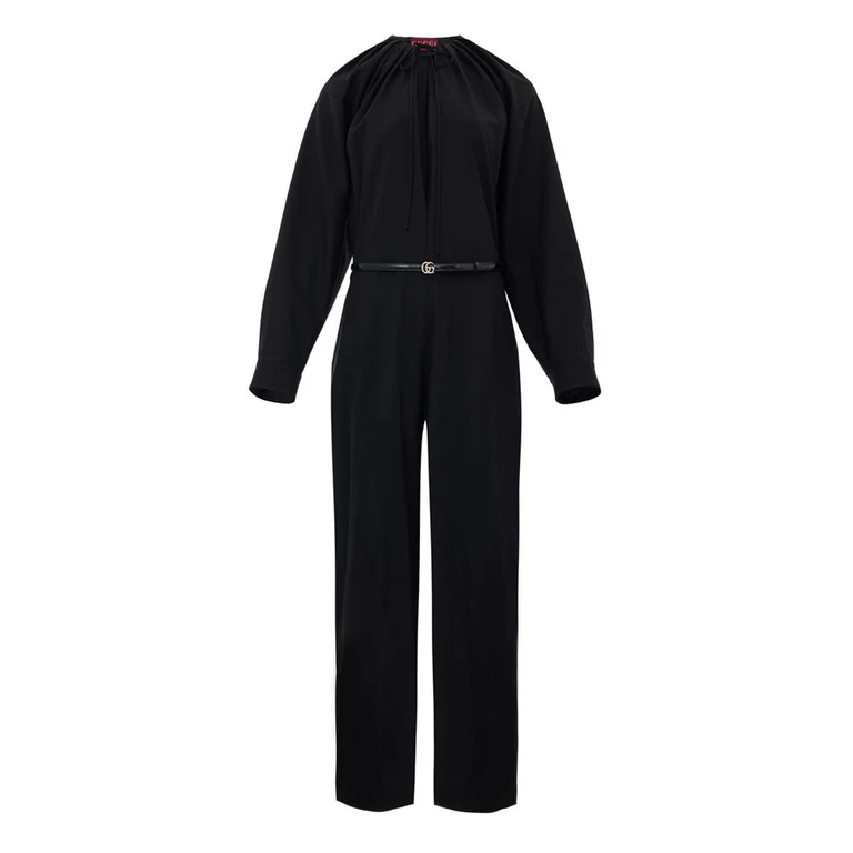 Gucci Black Wool Jumpsuit - Women