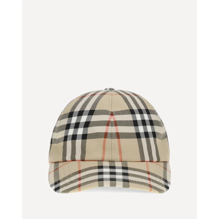 BURBERRY Check cotton Baseball Cap Male S