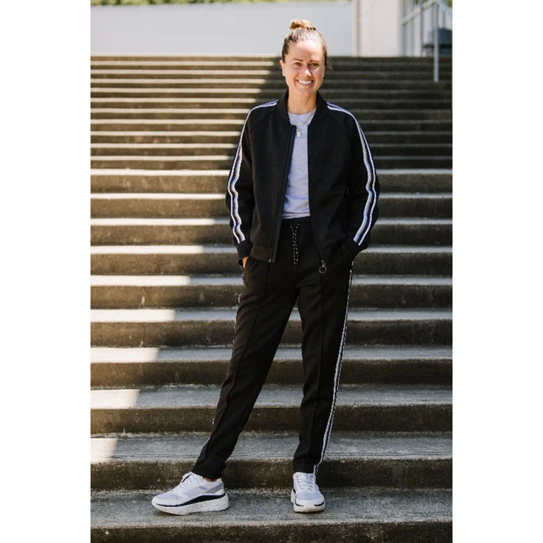 Powerstripe Mid Rise 28" 7/8 Length Track Pant